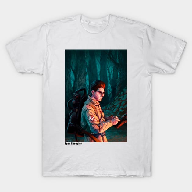 Egon Spengler T-Shirt by theonlytexaspete